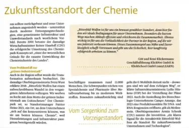 Zukunftsstandort der Chemie